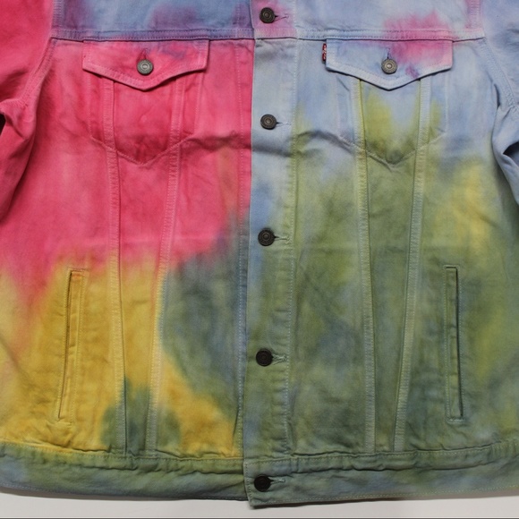 Levi's Dead Head Tie Dye Trucker Jacket - 2XL - Picture 3 of 5